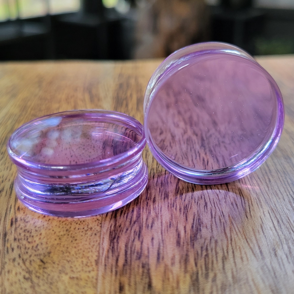 Purple Glass Plugs